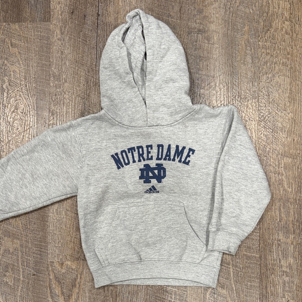 Adidas Kids Gray Notre Dame Hoodie